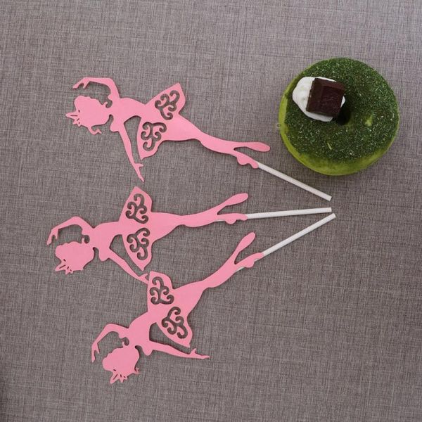 

other festive & party supplies 10pcs ballet girl cake decoration ers hollow dress cupcake dessert picks