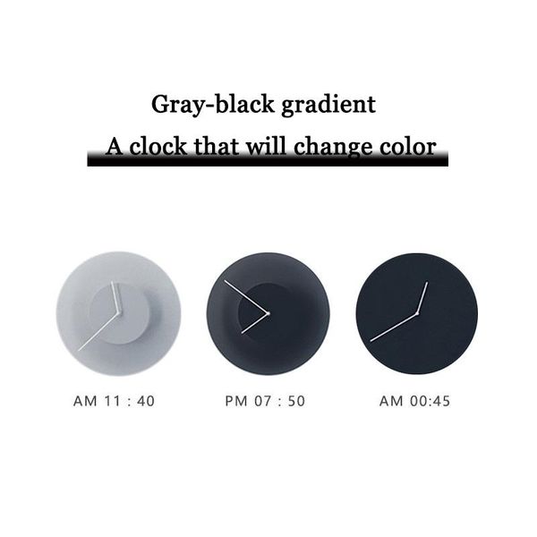 

wall clocks creative color changing clock nordic living room home modern design kitchen