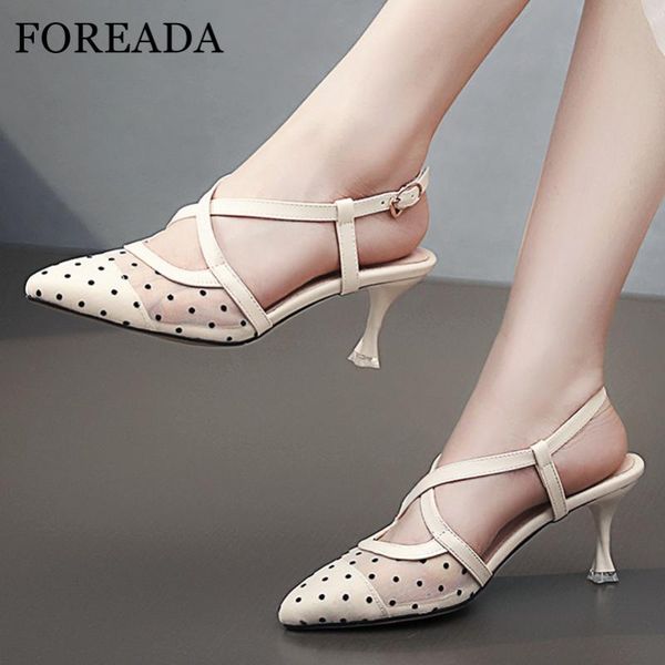 

dress shoes foreada woman cross strap sandals cutouts high heels pointed toe stiletto heel ladies footwear black size 43