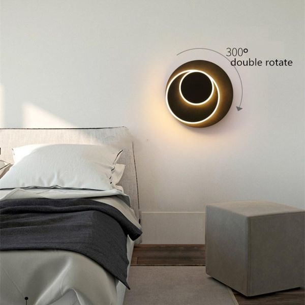 

wall lamp modern minimalist rotateable light eclipse custom bedroom livingroom engineering staircase corridor aisle indoor lamps