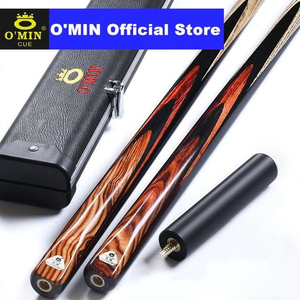 

o'min frie one piece snooker cue kit with case set 10mm/9.5mm tip billiard cues