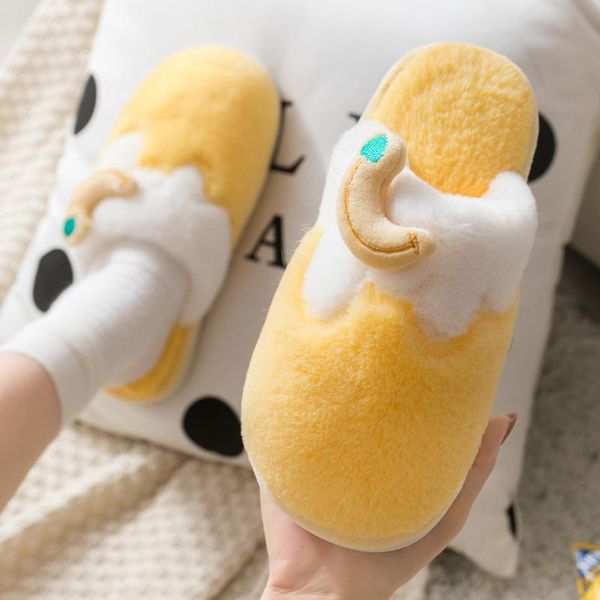 

winter indoor female slippers house plush soft cute cotton slippers, antiskid shoes, family ladies' slippers., Black