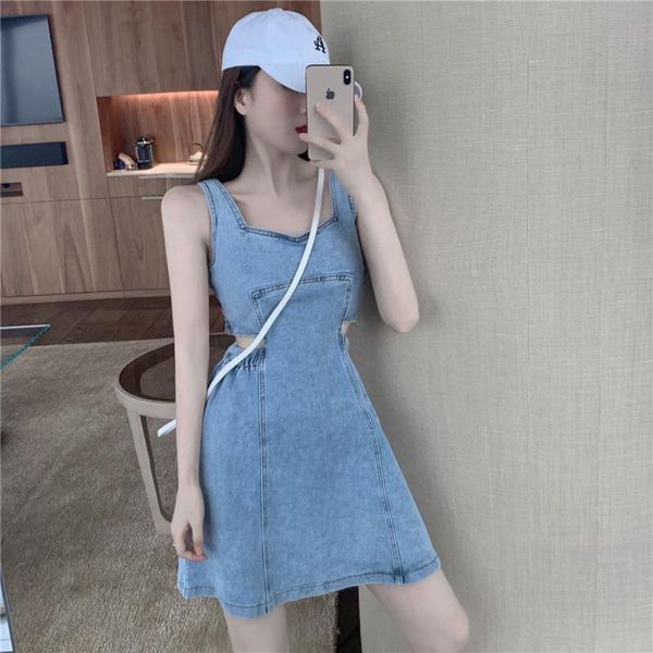 

casual dresses cmaz for women summer 2021 korean style, Black;gray