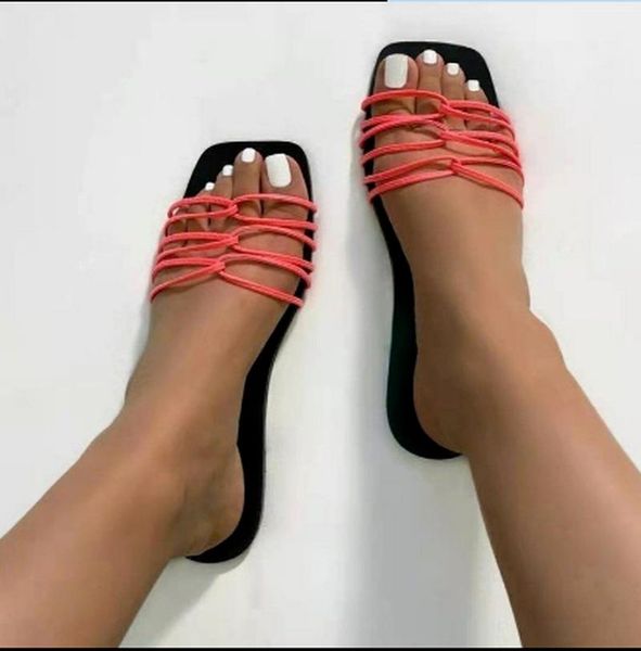 

sandals light outdoor flats shoes woman slippers slides women summer plus size flat sandalias mujer sapato feminino sf0424, Black