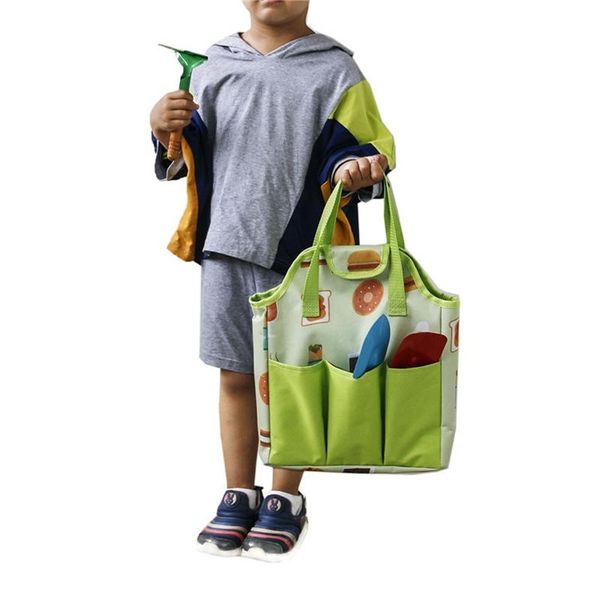 

storage bags utility canvas heavy duty work bag protective waterproof multi pocket tote fits men women garden tools d