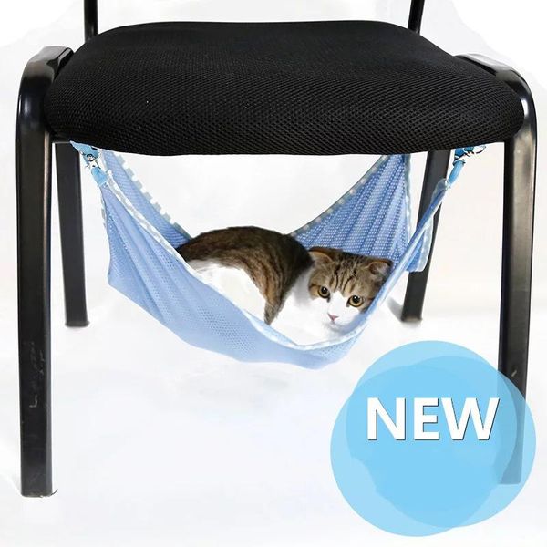 

cat beds & furniture hu pets mesh hanging hammock breathable bed pet dog mat soft kitten cats for small puppy chihuahua cushion