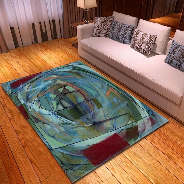 

carpets fashionable modern abstract geometric carpet soft non slip sofa living room home decoration bedside floor mat bedroom liv