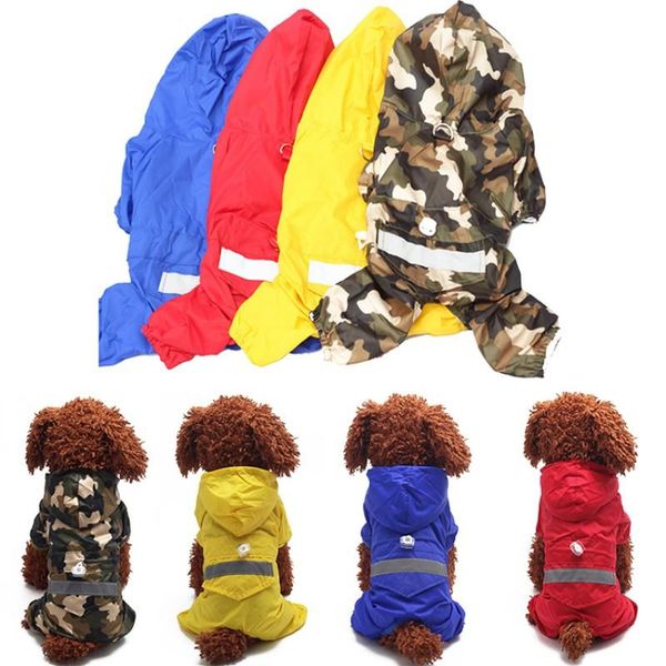 

dog apparel pet camouflage raincoat puppy casual raincoats waterproof coat costumes xs-xxl supplies for clothes