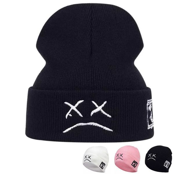

hat fashion embroidered knitted hat for men and women, Blue;gray