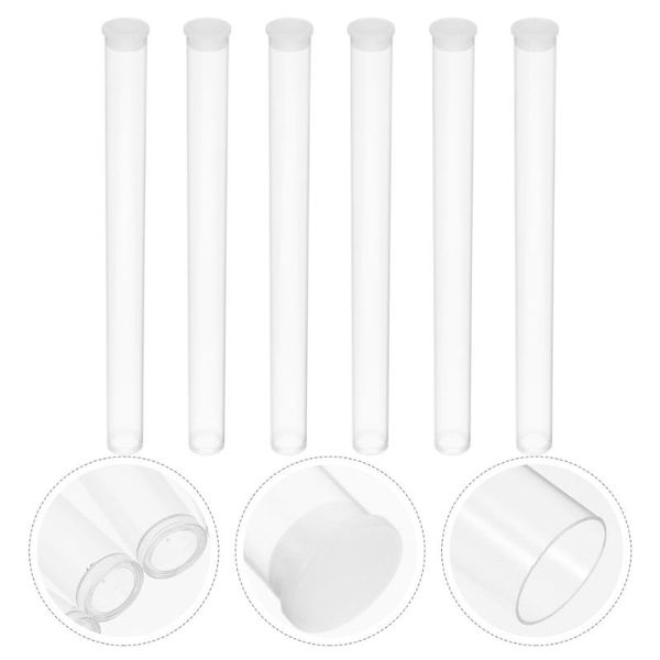 

fragrance lamps 6pcs transparent acrylic incense tubes sticks storage