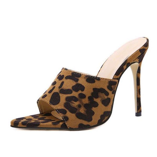 

dress shoes woman flock peep toe design sandals super high heels pointed ladies summer women slides size 43 xkd4131, Black