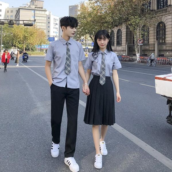

clothing sets basic jk uniform 2021 spring summer japanese college style pleated skirt shirt school class suit, White