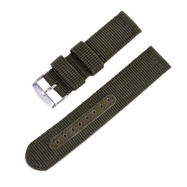 

watch bands dictac 38/42mm fashion canvas leather watchband sports wristband with buckle for men and women nylon woven strap, Black;brown