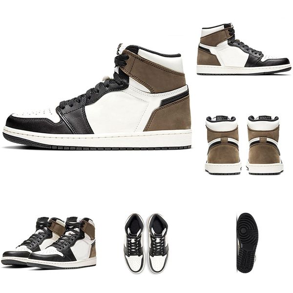 

basketball shoes dark mocha light smoke grey men women 1s high og fearless unc ts lucky green sneakers