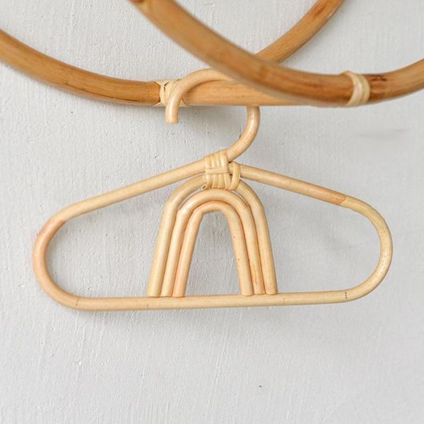 

hangers & racks rattan mulri-function scarf garments hanging rack natural baby hanger rainbow moon sun design for bathroom