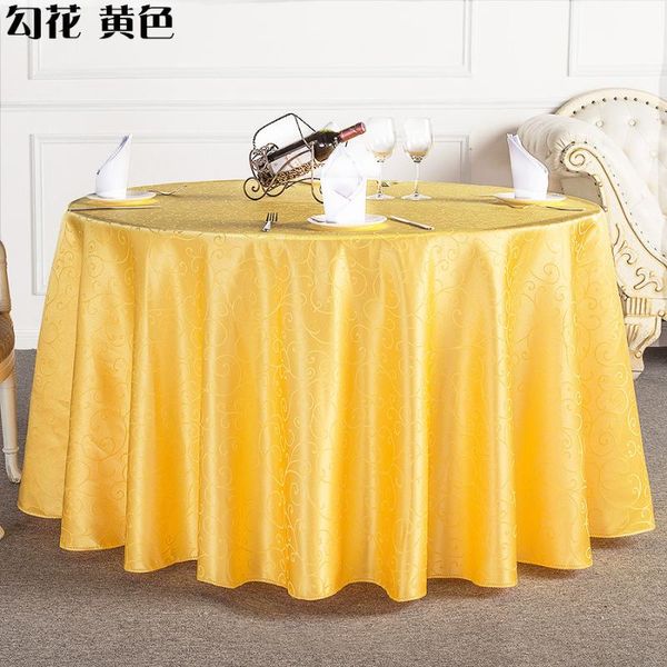 

quality jacquard polyester restaurant el round table cloth for weddings parties els