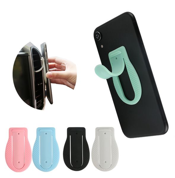 

multi-functional silicone shrapnel pop-up bracket kickstand air vent phone holder for iphone 12 11 pro max xr xs 7 8 samsung huawei moto