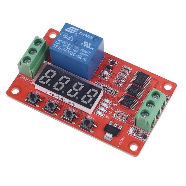 

5/12/24v 1 channel multifunction relay module loop delay timer switch computer cables & connectors