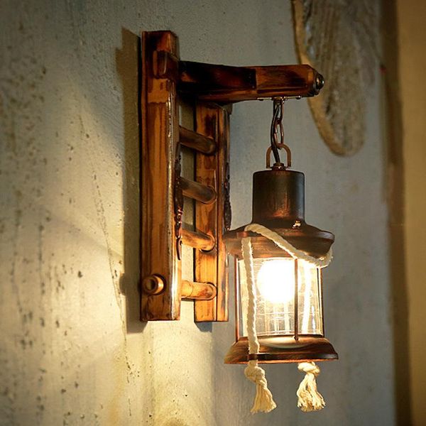 

rural corridor wall lamp mediterranean dining-room tea house attic chinese bamboo