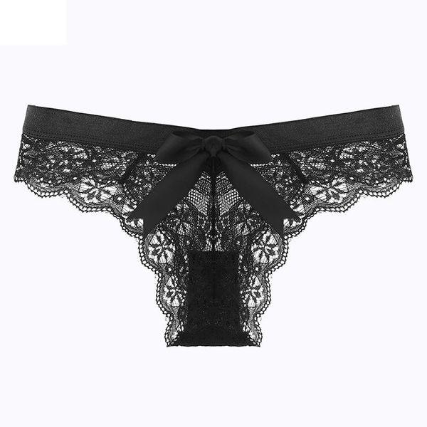 

women's panties women g string lace underwear transparent lingerie femal comfortable t-back thong sheer japan style knickers, Black;pink