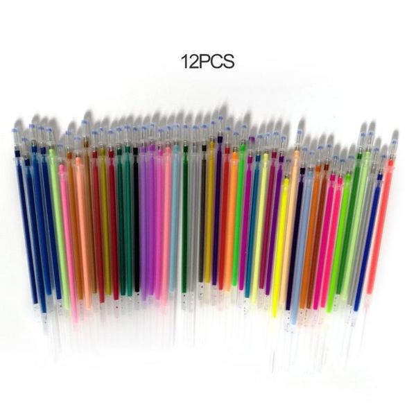 

gel pens 1.0mm colorful pen fluorescent refills color cartridge flash smooth ink painting graffiti student stationery