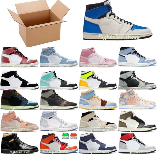 

1s basketball shoes men women 1 hyper royal university blue digital pink island green fearless high og twist chicago unc retro trainerszb1z