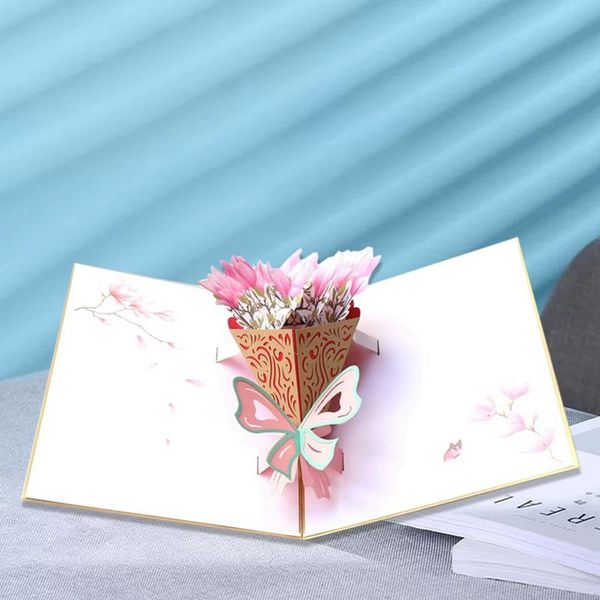 

flowers mothers card birthday gift with envelope greeting postcard a bouquet of gardenia all occasions cards