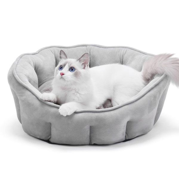 

cat beds & furniture litter winter warm kennel plush padded pet mat house