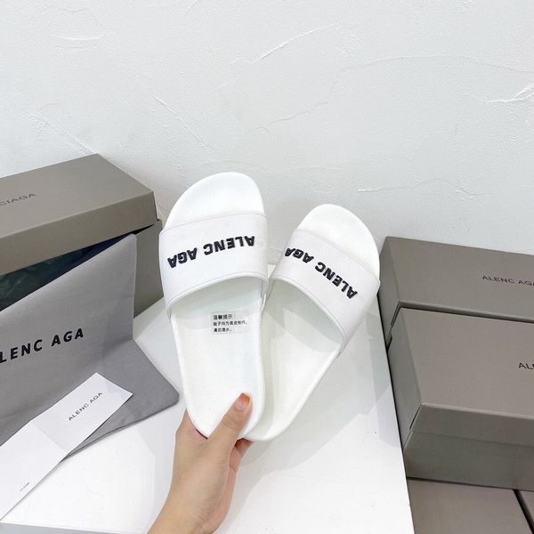

slippers b family paris show new letters high end one line beach sandals couple summer zly {category}{category}nadn, Black