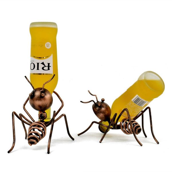 

tablewine racks handmade ant figurines crafts rack bottle holder living room decoration ornaments accessories animal decor gifts