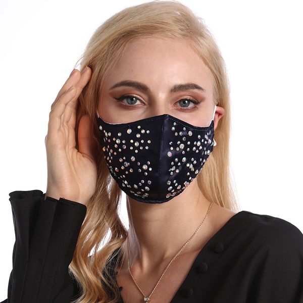 

mask, drill bead filter insert, dust-proof and breathable cotton mask
