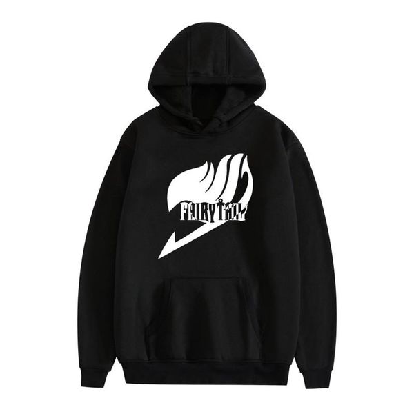 

men's hoodies & sweatshirts fairy tail men and women student warm gothic streetwear pink fashionable casual printing hoody, Black