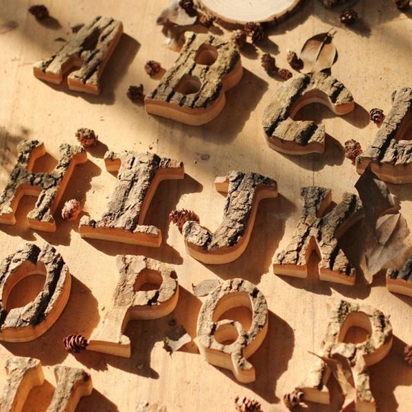 

1pcs wooden letters letter home decor wedding birthday party decoration natural accessories for novelty items