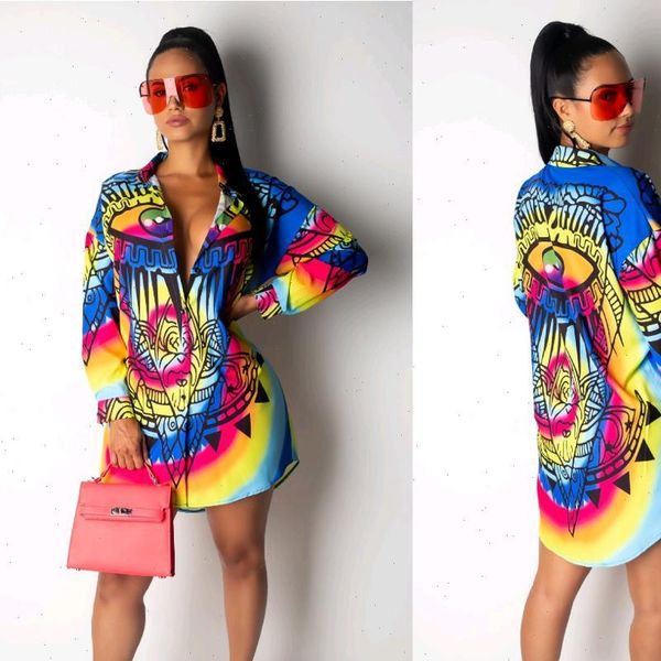 

clothes long sleeve turn women shirts down collar print casual loose and blouse dj1847, White