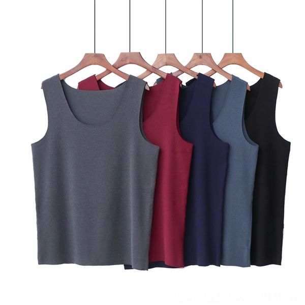 

fnd autumn warm nd wintermen' velvet vestkorean slim fit men' tank and warm ound neck solid color sleeveless bottom coat, White;black