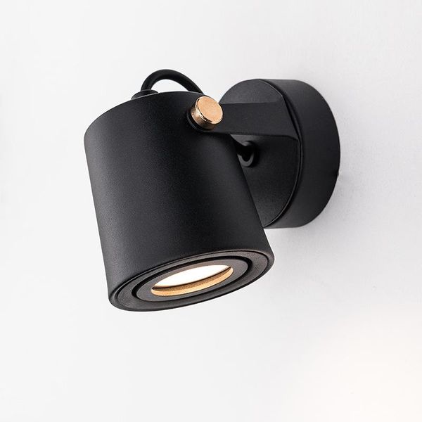 

wall lamps modern rotating lamp led nodic cylindrical iron aisle bedside walllight reading creative el living room decor