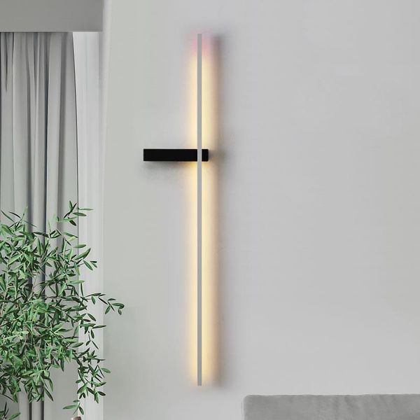

wall lamps nordic lamp bedroom modern minimalist creative net red living room tv background strip wandlamp bedside novelty lighting