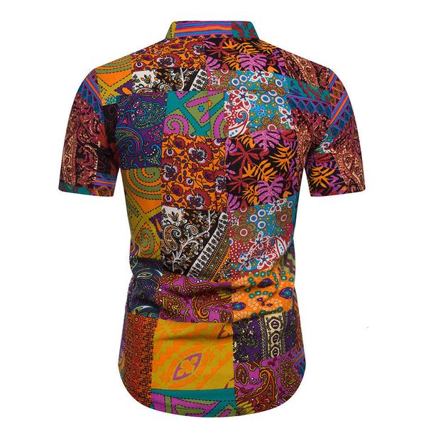 

men's shirt national style men's fashion size short sleeve shirt pl05, White;black