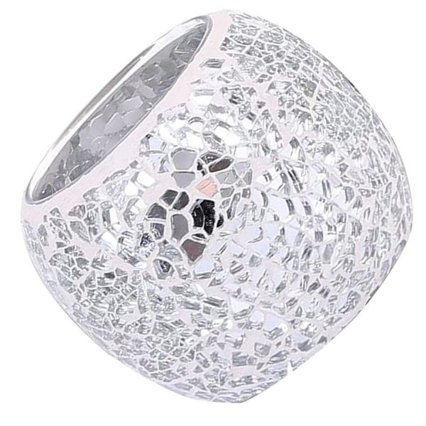 

fragrance lamps mosaic pattern glass candle holder simple stand decor