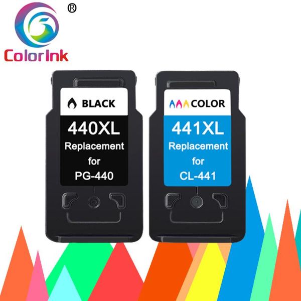 

coloink 2pack compatible 440xl 441xl ink cartridge replacement pg 440 441 xl for canon pixma mg2180 3180 4180 4280 mx438 518 378 cartridges