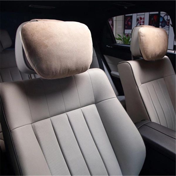 

seat cushions car neck headrest pillow auto memory cotton cushion breathable head support protector automobiles rest