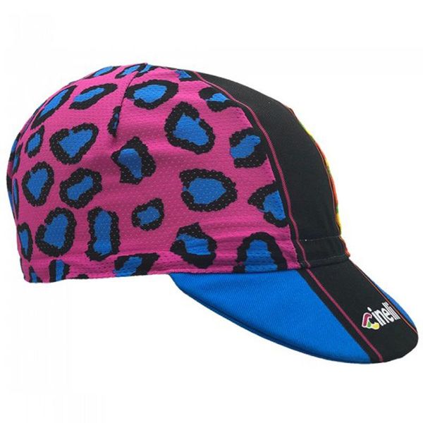 

classical cycling caps oscrolling colors leopard & masks, Black