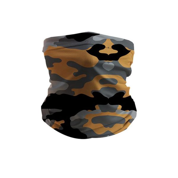 

camping hiking scarves anti-uv multifunctional bandana printed and camouflage face cover mask buffs balaclava neck warmer gaiter cycling cap, Black