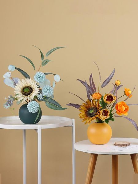 

decorative flowers & wreaths home decor artificial wedding decoration simulation nordic living room deskornaments silk