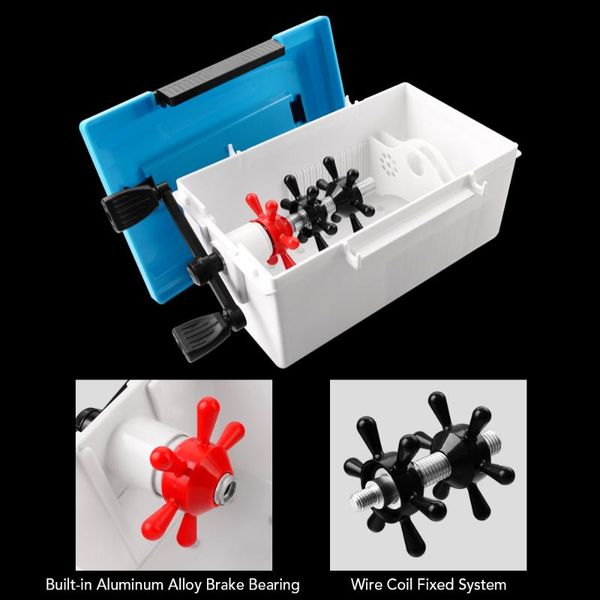 

fishing accessories line spooler for baitcasting spinning reel portable winder machine storage box