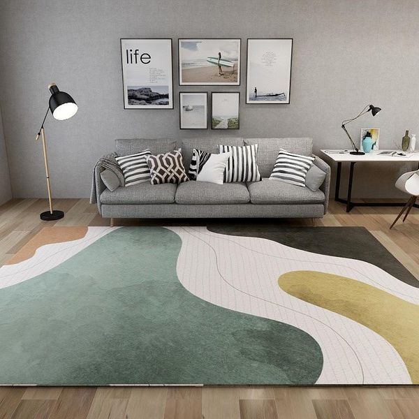 

carpets nordic geometric abstraction area rugs carpet for living room sofa tea table bedside blanket modern non-slip floor kids play mat