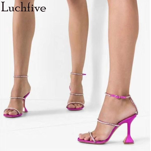 

dress shoes crystal belts sandals woman cup high heels party open toe buckles ladies apricot zapatos de mujer, Black