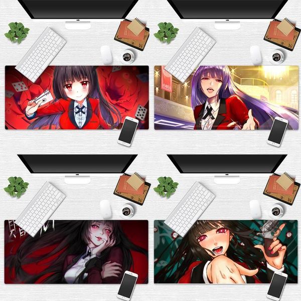 

mouse pads & wrist rests kakegurui jabami unique deskpad game mousepad office work mat x xl non-slip lapcushion