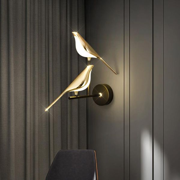 

wall lamps deyidn nordic lamp creative magpie led light for bedroom living room balcony stair restaurant bathroom sconce lighting