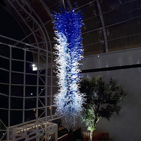 

chandeliers mdern large hanging lights blue murano glass chandelier led hand blown lamps for hall el loft